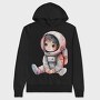 Astronaut Kid Space, Hanorac Oversize Barbati (Unisex)