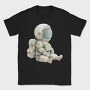 Astronaut Sitting Space, Tricou Barbati (Unisex)