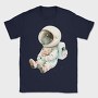 Astronaut Sleeping With Cube, Tricou Barbati (Unisex)