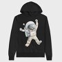 Astronaut Space Jump, Hanorac Oversize Barbati (Unisex)
