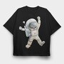 Astronaut Space Jump, Tricou Oversize Barbati (Unisex)