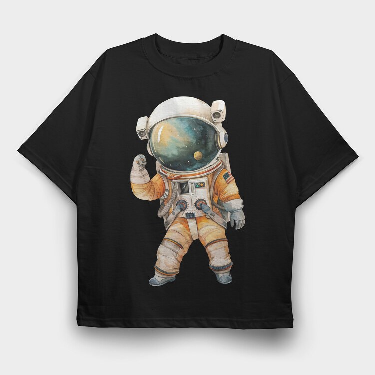 Astronaut Space Suit, Tricou Oversize Barbati (Unisex)