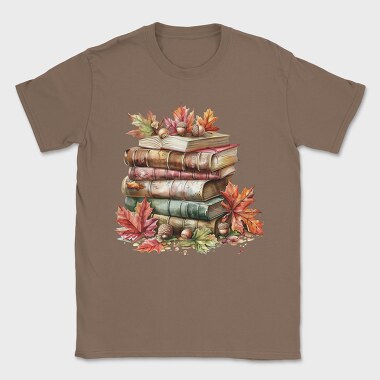 Autumn Book Stack, Tricou Barbati (Unisex)