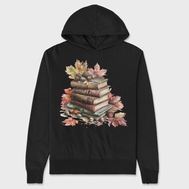 Autumn Books Stack, Hanorac Oversize Barbati (Unisex)