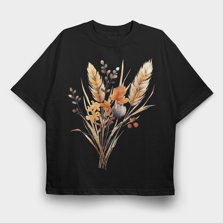 Autumn Breeze Bouquet, Tricou Oversize Barbati (Unisex)
