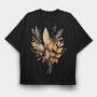Autumn Dried Flowers, Tricou Oversize Barbati (Unisex)