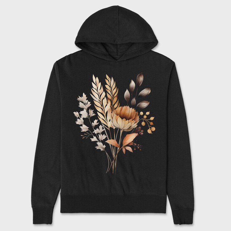 Autumn Fall Bloom, Hanorac Oversize Barbati (Unisex)