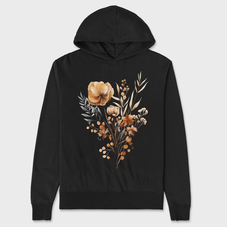 Autumn Fall Blossom, Hanorac Oversize Barbati (Unisex)