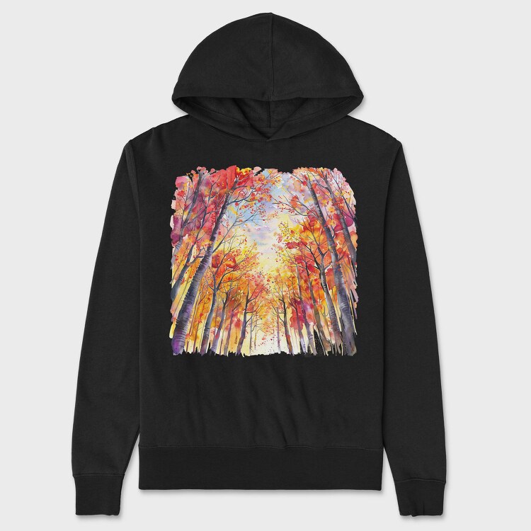 Autumn Fall Mood, Hanorac Oversize Barbati (Unisex)