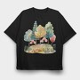 Autumn Fantasy Trees, Tricou Oversize Barbati (Unisex)