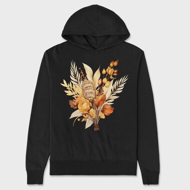 Autumn Floral Symphony, Hanorac Oversize Barbati (Unisex)