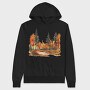 Autumn Forest Clipart, Hanorac Oversize Barbati (Unisex)