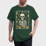 Floral Skeleton, Tricou Barbati (Unisex)