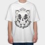 Hands With Skull Queen Of Ghosting Anti Valentines, Tricou Oversize Barbati (Unisex)