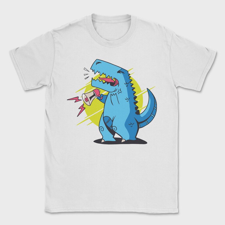 T Rex Megaphone Loud, Tricou Barbati (Unisex)