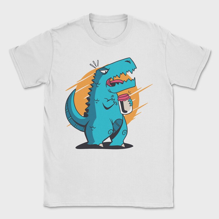 T Rex Opening Jar, Tricou Barbati (Unisex)