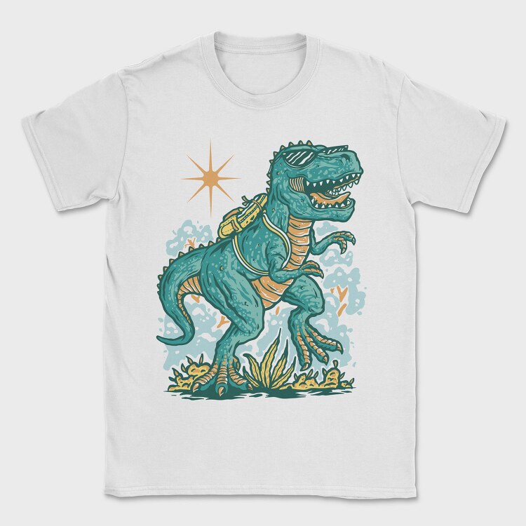 T Rex School Backpack, Tricou Barbati (Unisex)