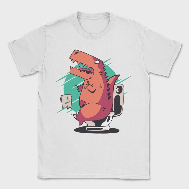 T Rex Toilet Paper, Tricou Barbati (Unisex)