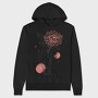 Tattoo Hand And Flower Chrysanthemum, Hanorac Oversize Barbati (Unisex)
