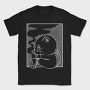 Tea Cat Chalk, Tricou Barbati (Unisex)