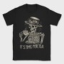 Tea Time Skeleton Grunge, Tricou Barbati (Unisex)