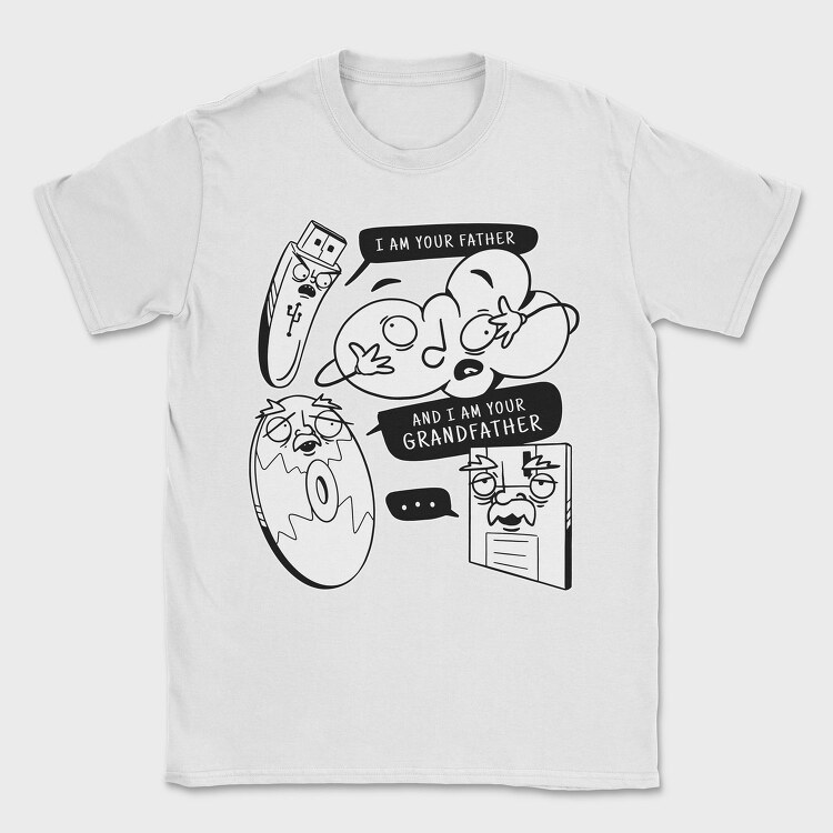 Technology Storage Cloud Usb Joke, Tricou Barbati (Unisex)