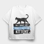 Tequila And Kittens, Tricou Oversize Barbati (Unisex)