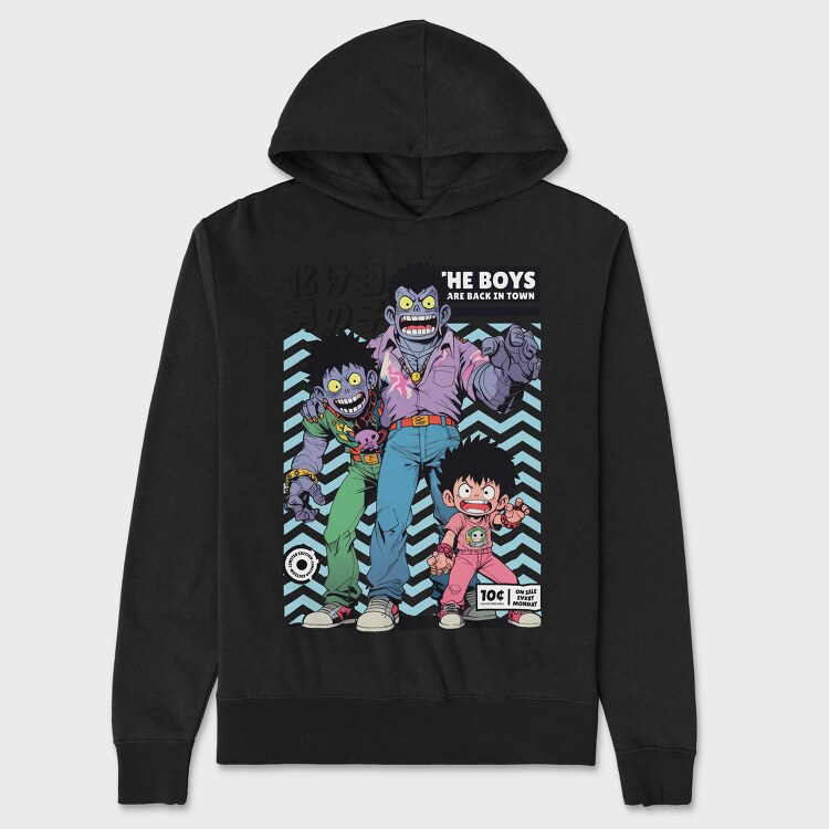 The Boys Anime Style Are Back, Hanorac Oversize Barbati (Unisex)