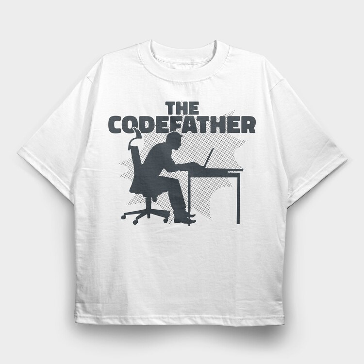 The Codefather Parody Programmer, Tricou Oversize Barbati (Unisex)