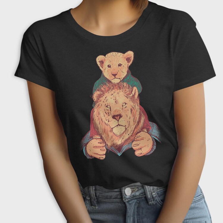 Father And Son Lion, Tricou Femei