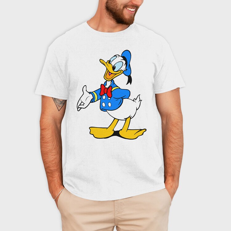 Cartoon Retro Donald Duck 2, Tricou Barbati (Unisex)