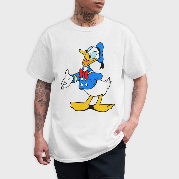 Cartoon Retro Donald Duck 2, Tricou Barbati (Unisex)