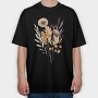 Autumn Fall Leaves, Tricou Oversize Barbati (Unisex)