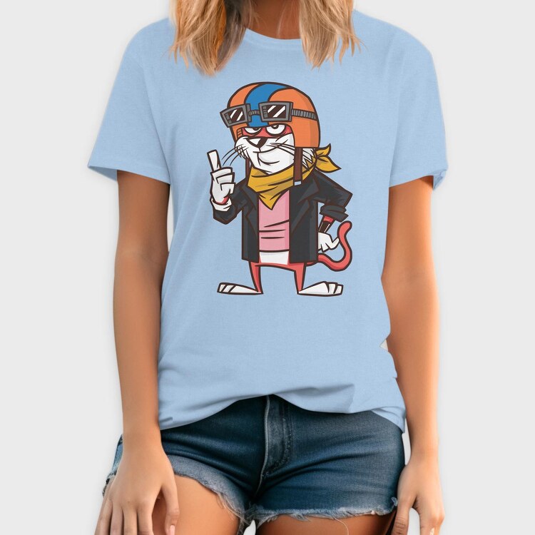 Cat Biker, Tricou Barbati (Unisex)