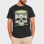 Skull drum, Tricou Barbati (Unisex)
