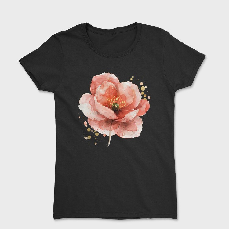 Abstract Flower Glow, Tricou Femei