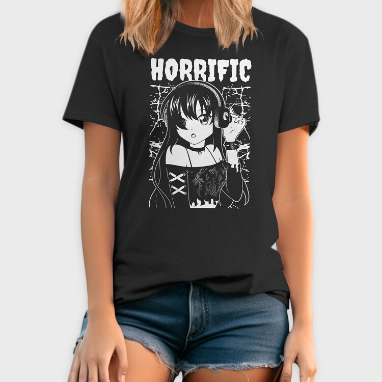Horrific Dark Anime Girl, Tricou Barbati (Unisex)