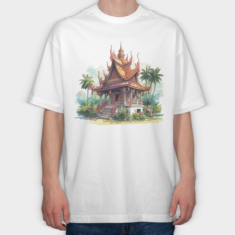 Thai Pavilion, Tricou Oversize Barbati (Unisex)