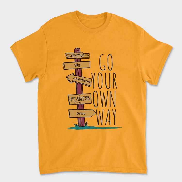 Go Your Own Way, Tricou Barbati (Unisex)
