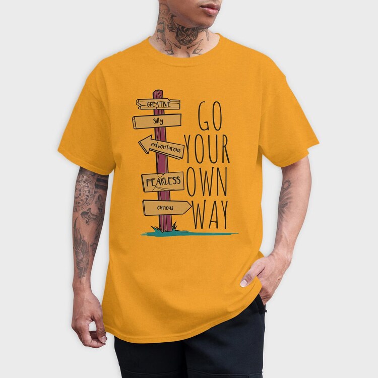 Go Your Own Way, Tricou Barbati (Unisex)