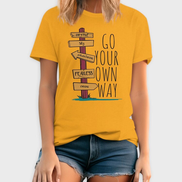 Go Your Own Way, Tricou Barbati (Unisex)