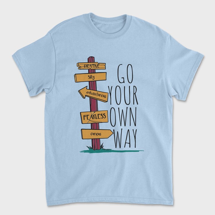 Go Your Own Way, Tricou Barbati (Unisex)