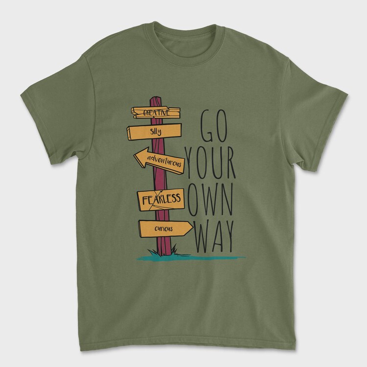 Go Your Own Way, Tricou Barbati (Unisex)