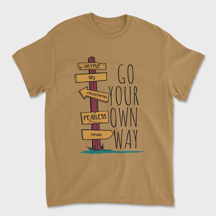 Go Your Own Way, Tricou Barbati (Unisex)