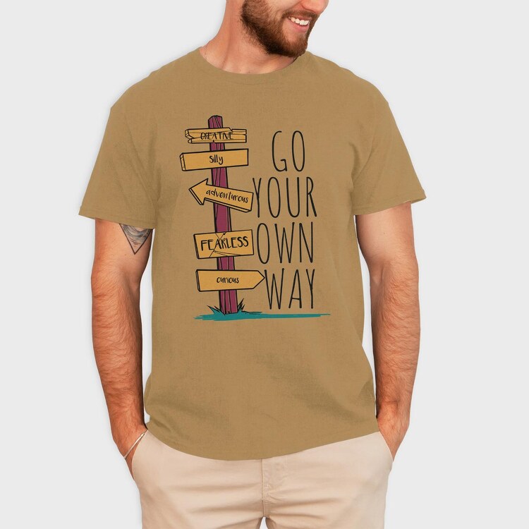 Go Your Own Way, Tricou Barbati (Unisex)