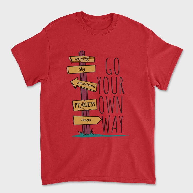 Go Your Own Way, Tricou Barbati (Unisex)
