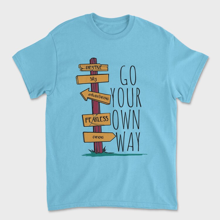 Go Your Own Way, Tricou Barbati (Unisex)