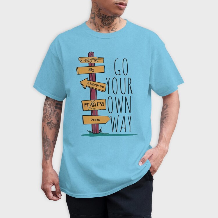 Go Your Own Way, Tricou Barbati (Unisex)