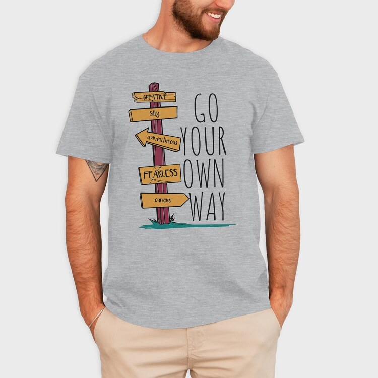 Go Your Own Way, Tricou Barbati (Unisex)