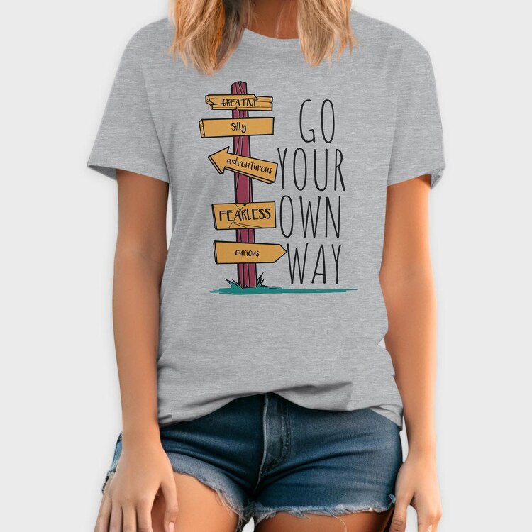 Go Your Own Way, Tricou Barbati (Unisex)